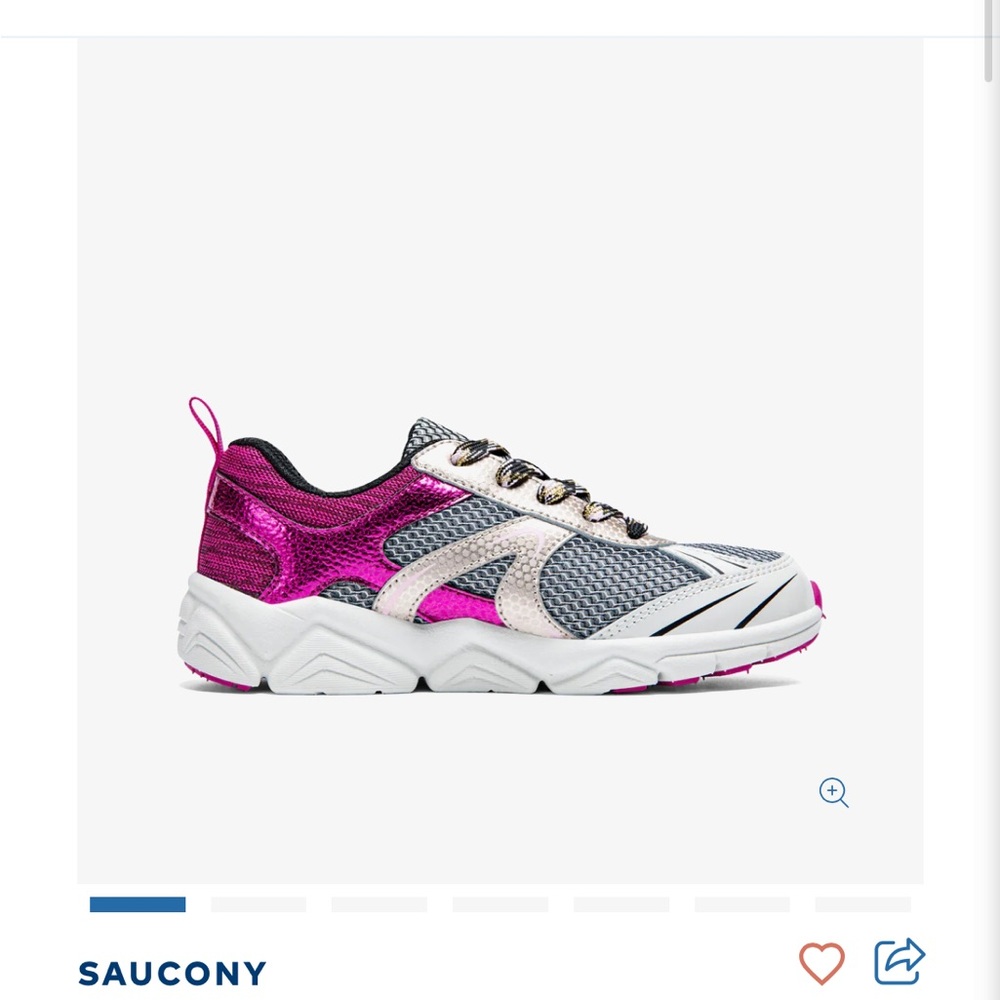 Stride Rite Saucony girls' Flash XT Sneaker - Pink and Gray